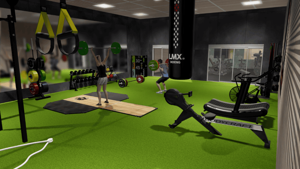 wizualizacja klubu fitness